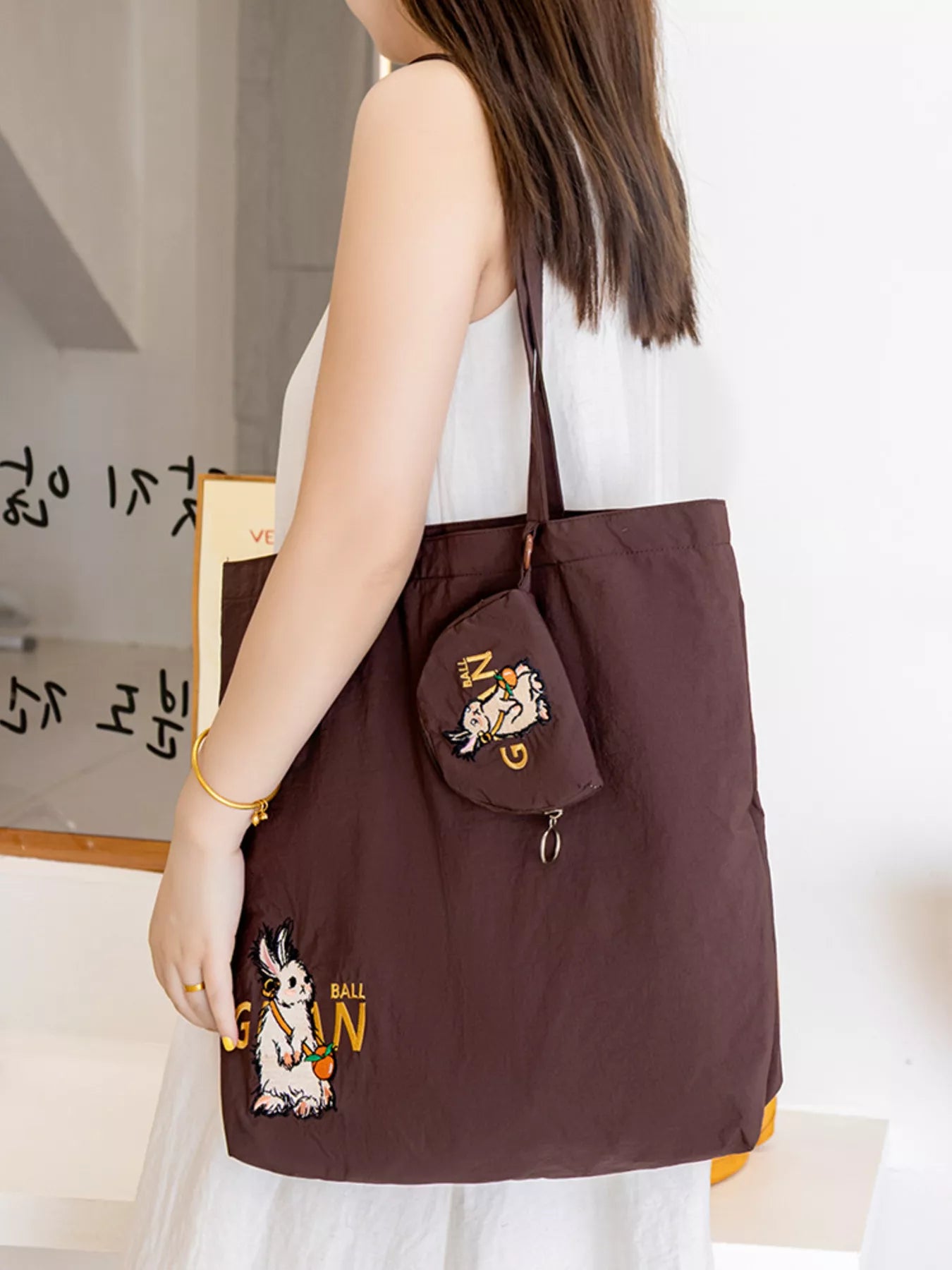 Cartoon Print Lightweight Handbag