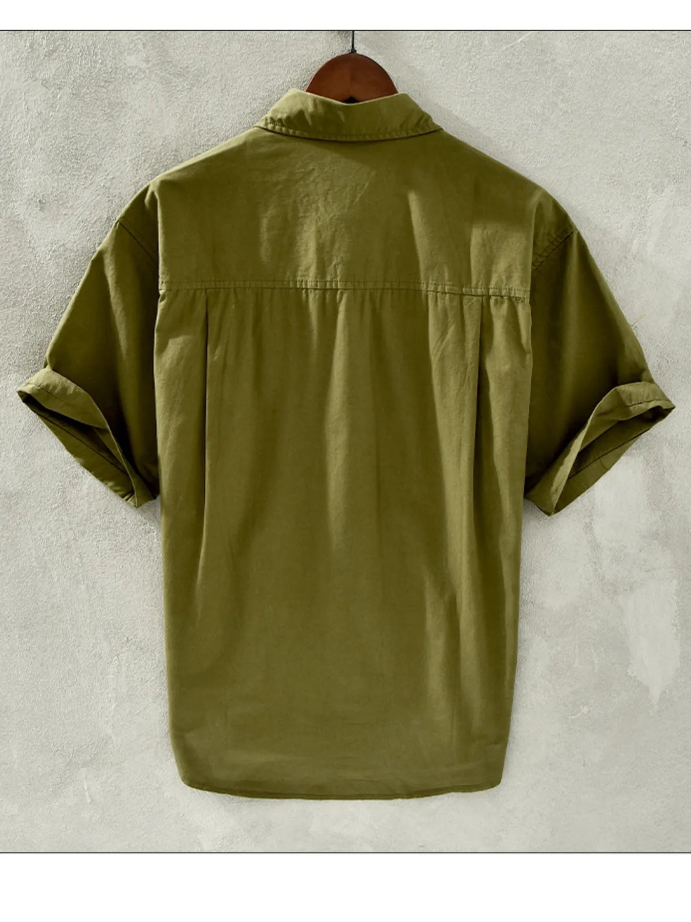 Men's Plus Size Button Up Short Sleeve Shirt