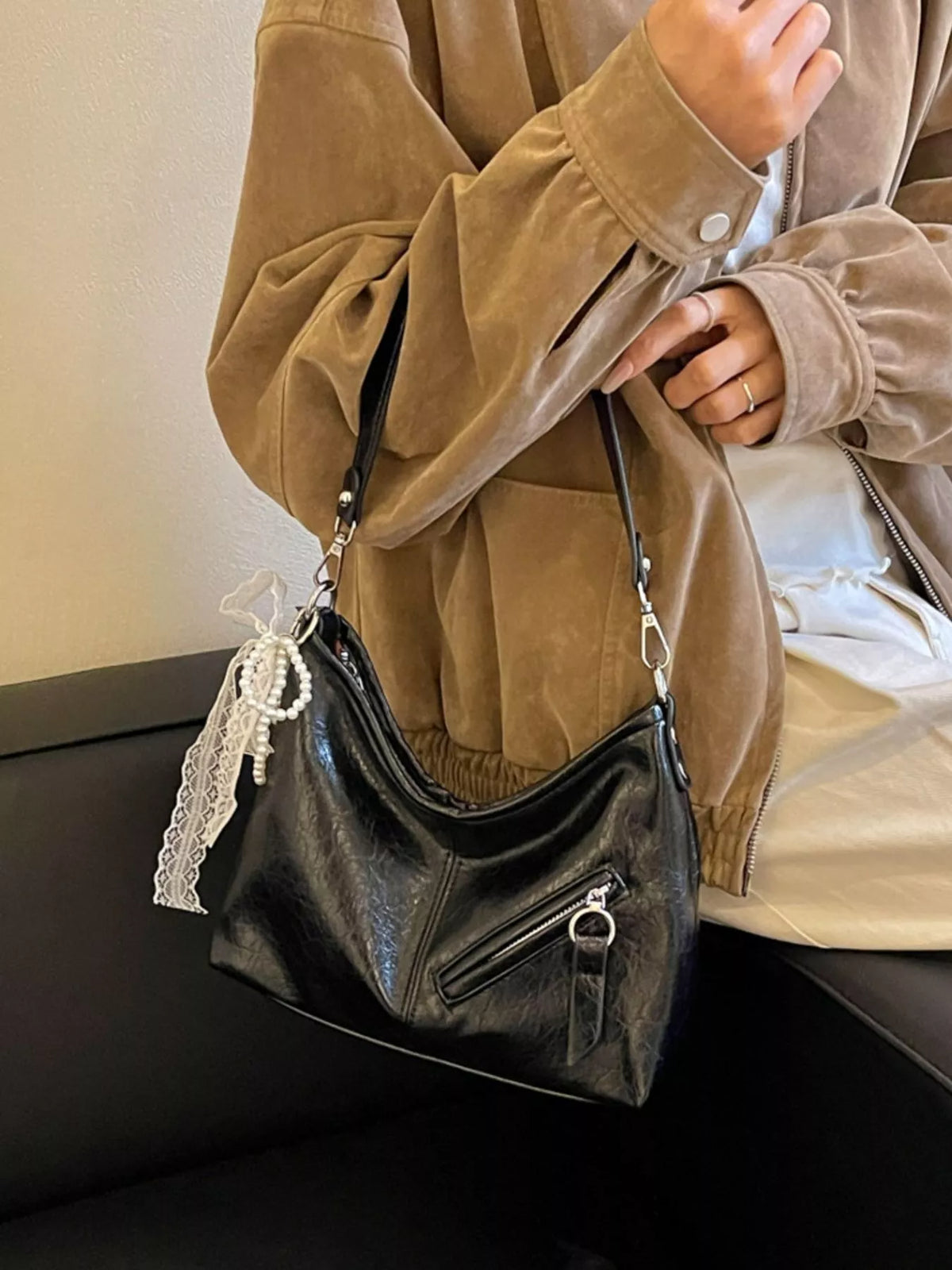 PU Leather Shoulder Bag
