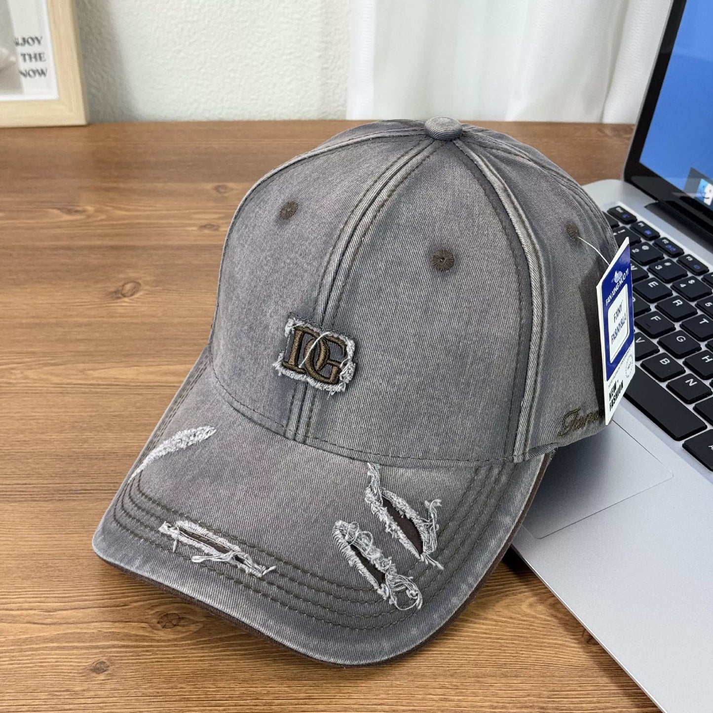Distressed Causal Baseball Cap