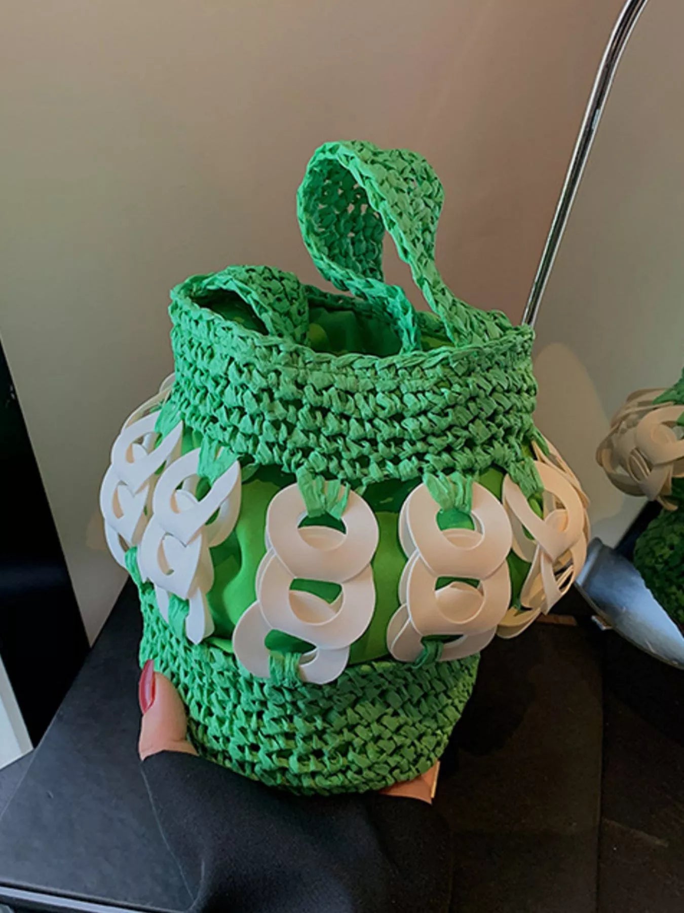 Woven Bucket Handbag