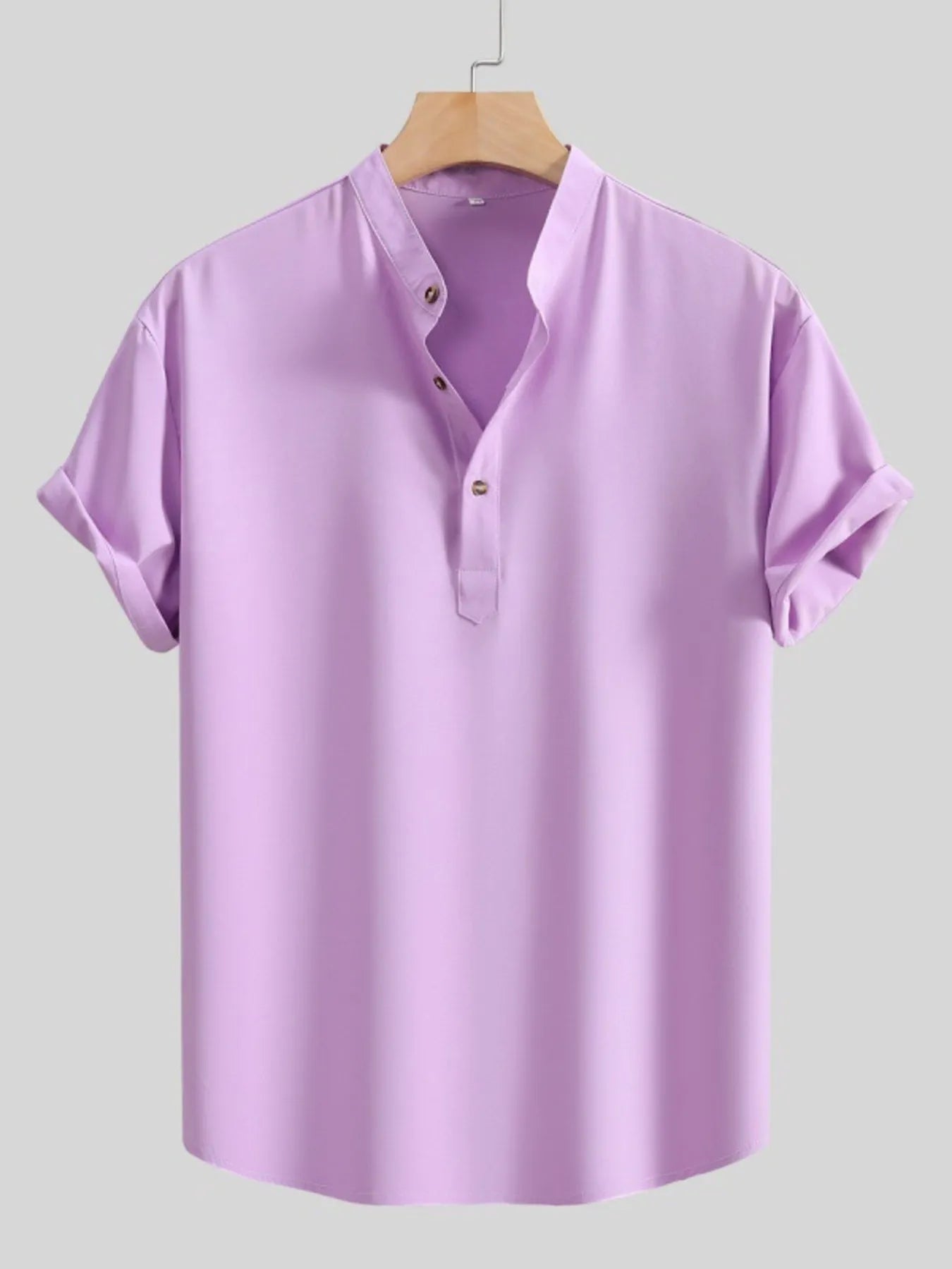 Men's Button Detail Short Sleeve Shirt
