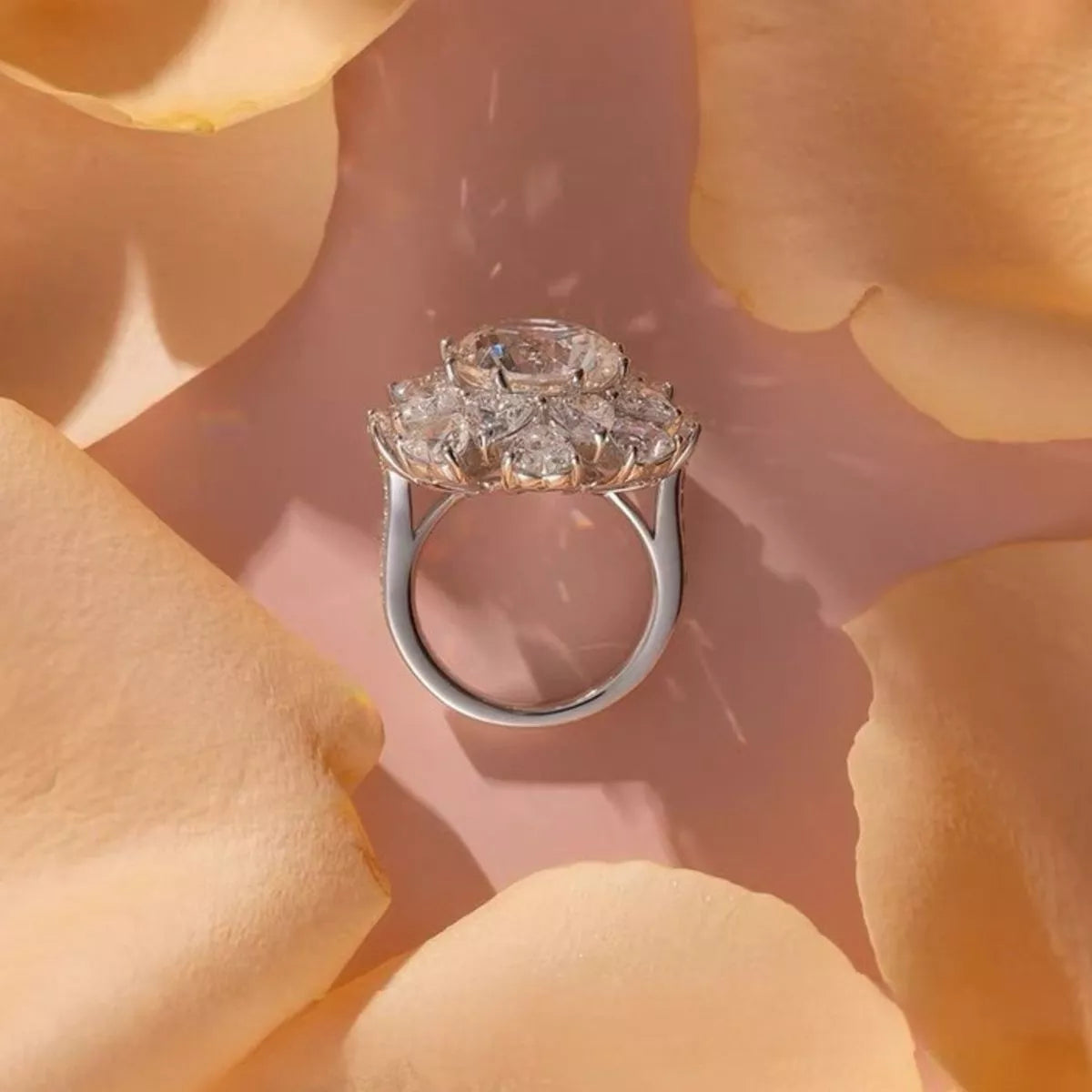 5 Carat 925 Sterling Silver Moissanite Ring