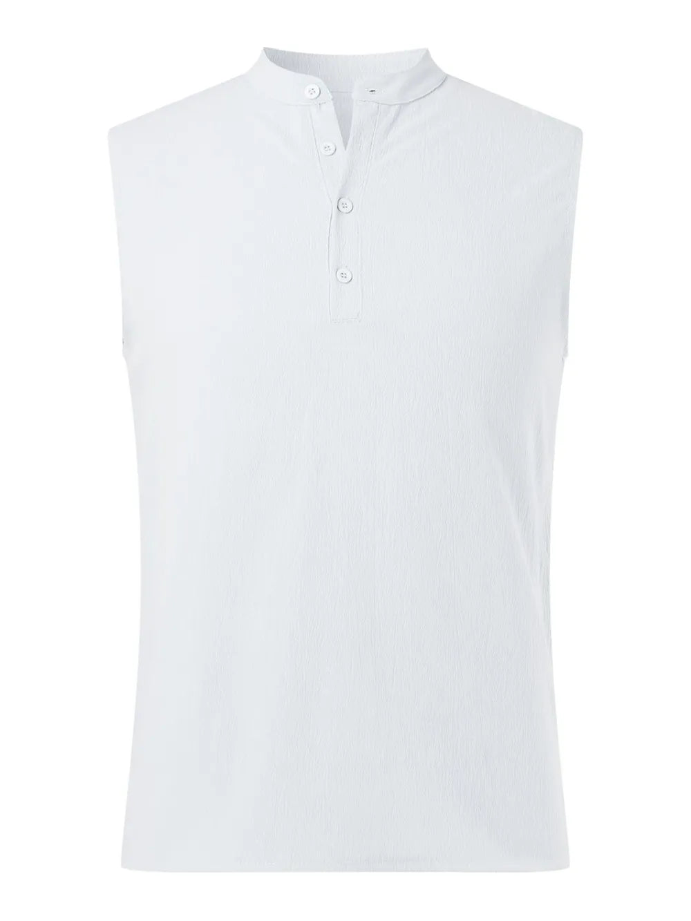Men's Full Size Button Detail Tank Plus Size