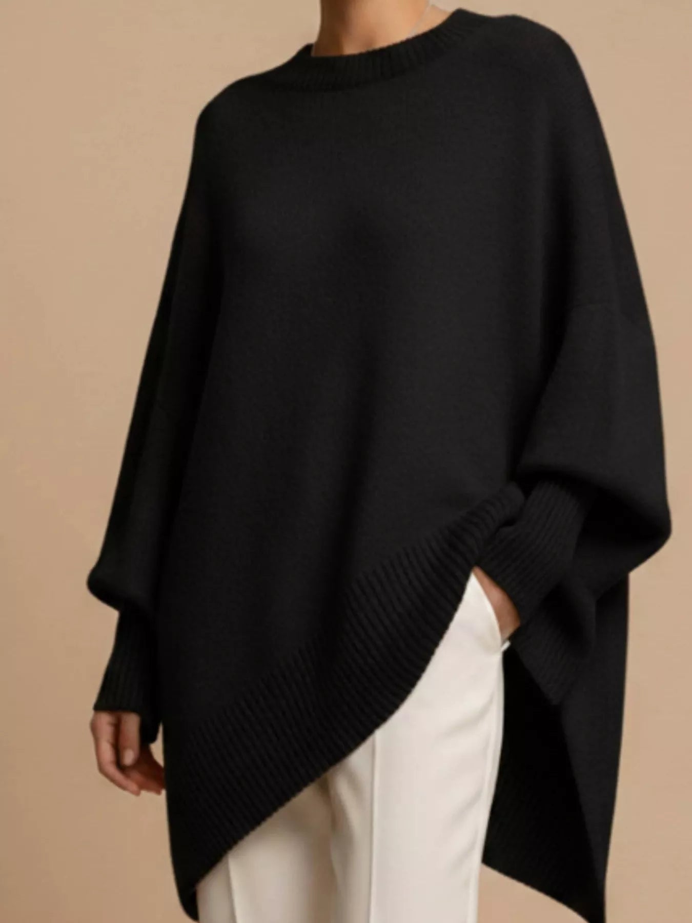 Oversized Batwing Sleeve Sweater