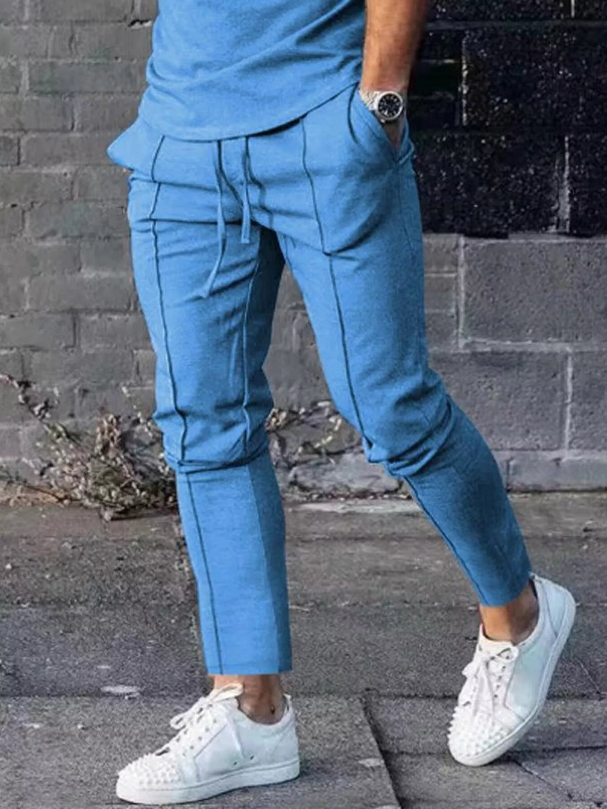 Men's Full Size Casual Drawstring Pants Plus Size