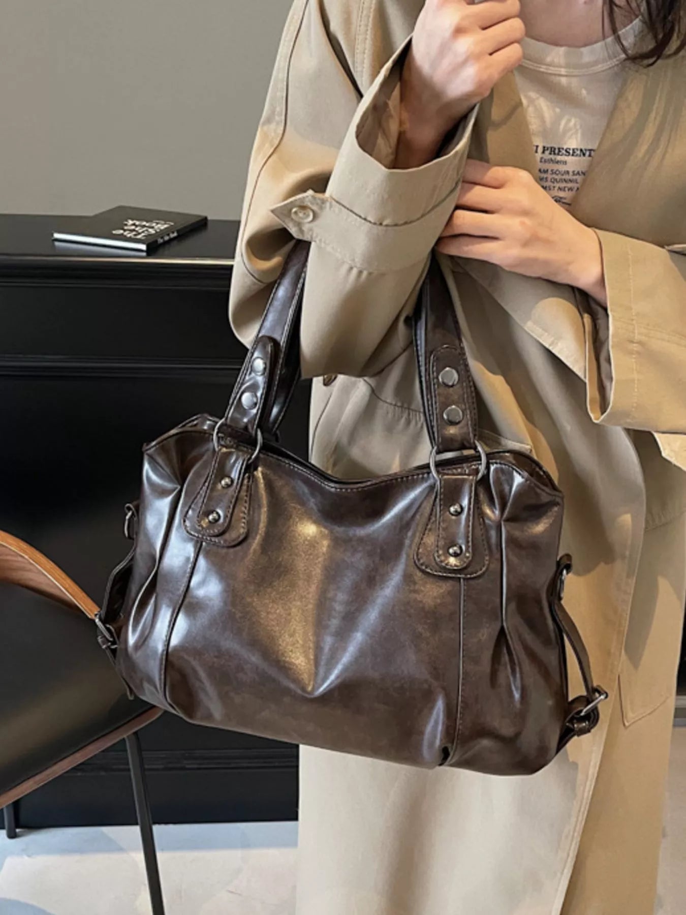 Vintage Style Leather Handbag