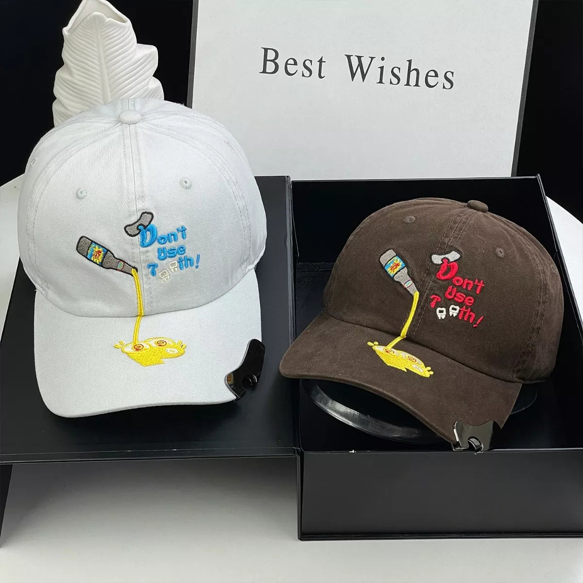Embroidered Cartoon Baseball Cap