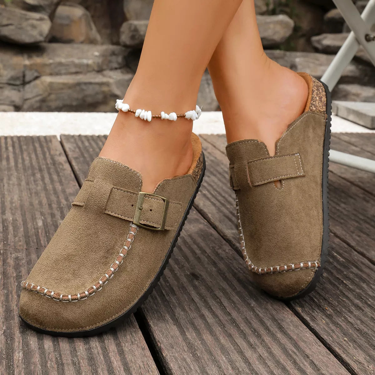 Round Toe Flats Sandals