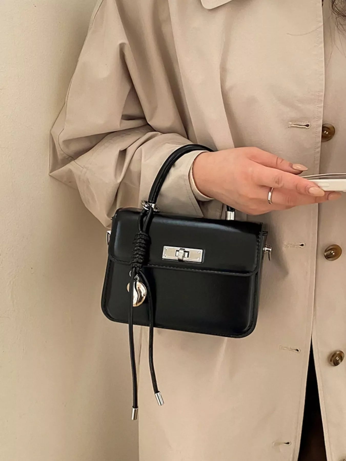 Top-Handle Crossbody Bag