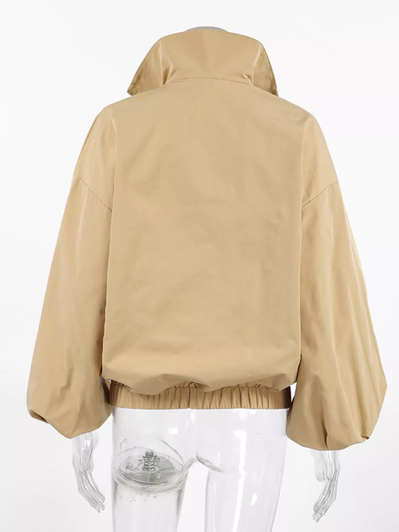 Quarter Zip Front Flap Pocket Top