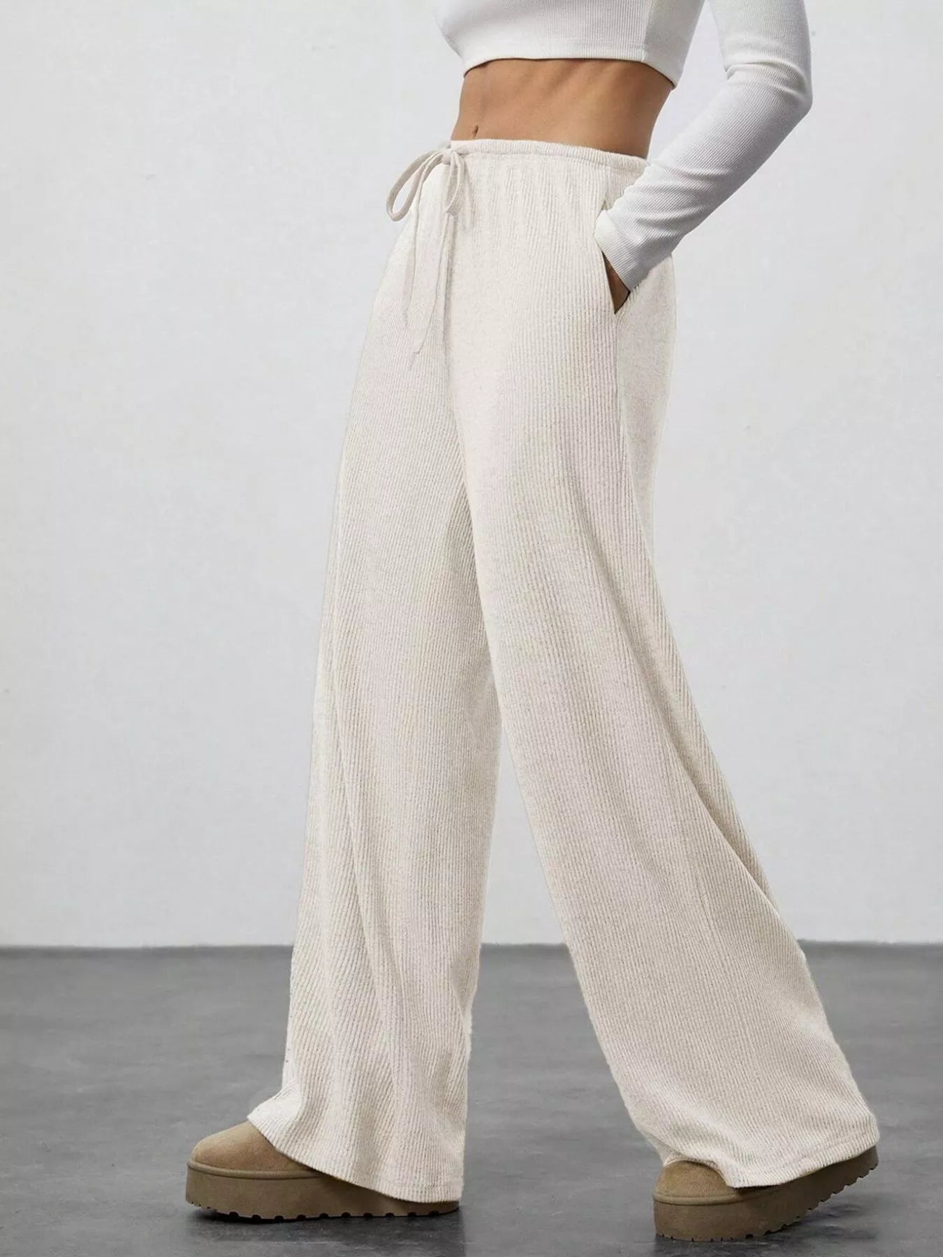 Relaxed Fit Drawstring Pants