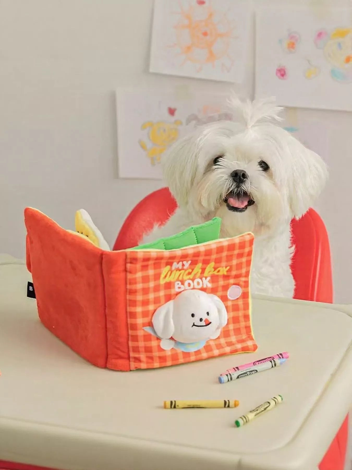 Interactive Crinkle Book Pet Sound Toy