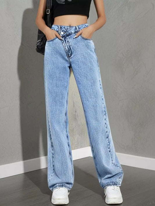 High Waist Wide Leg Jeans