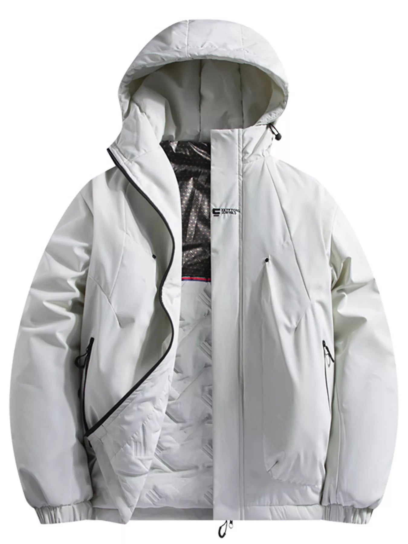 Men's Full Size Hooded Padded Winter Coat Plus Size