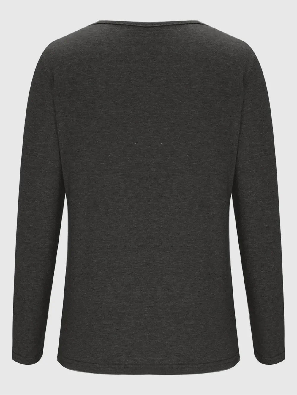 Crisscross V-Neck Long Sleeve T-Shirt