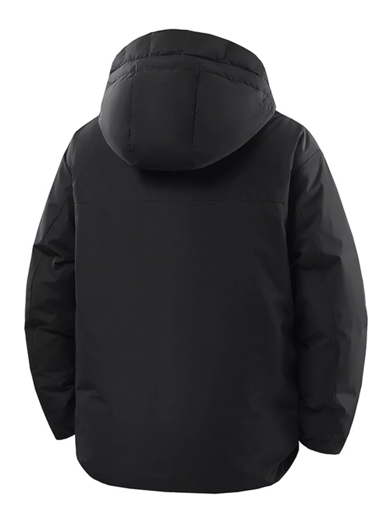 Men's Plus Size Zip Up Hooded Puffer Jacket