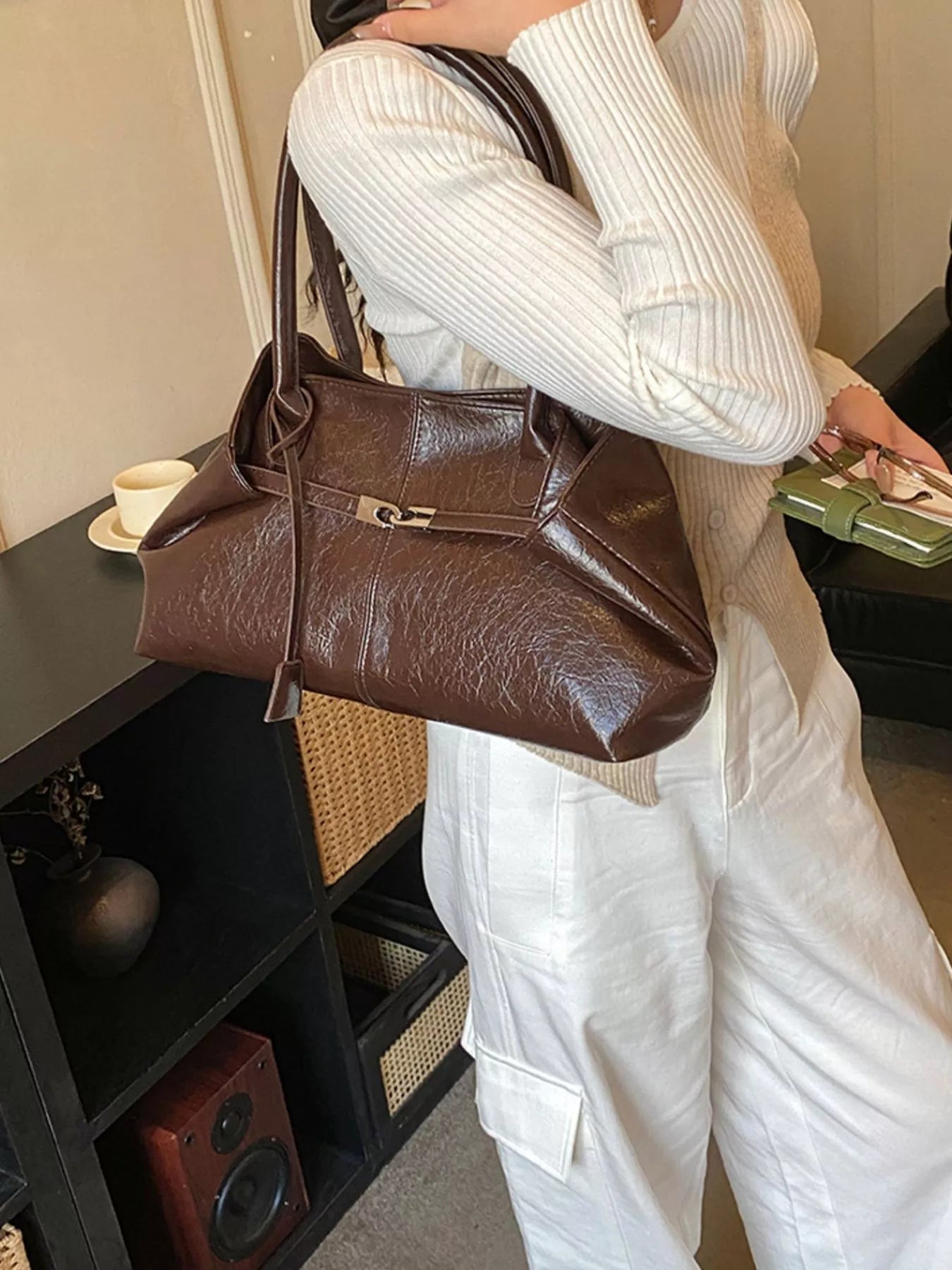 PU Leather Shoulder Bag