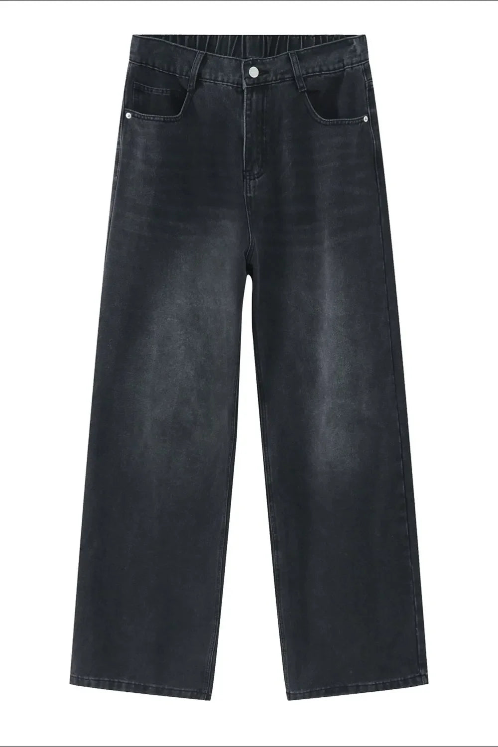Wide Leg Jeans with Pockets