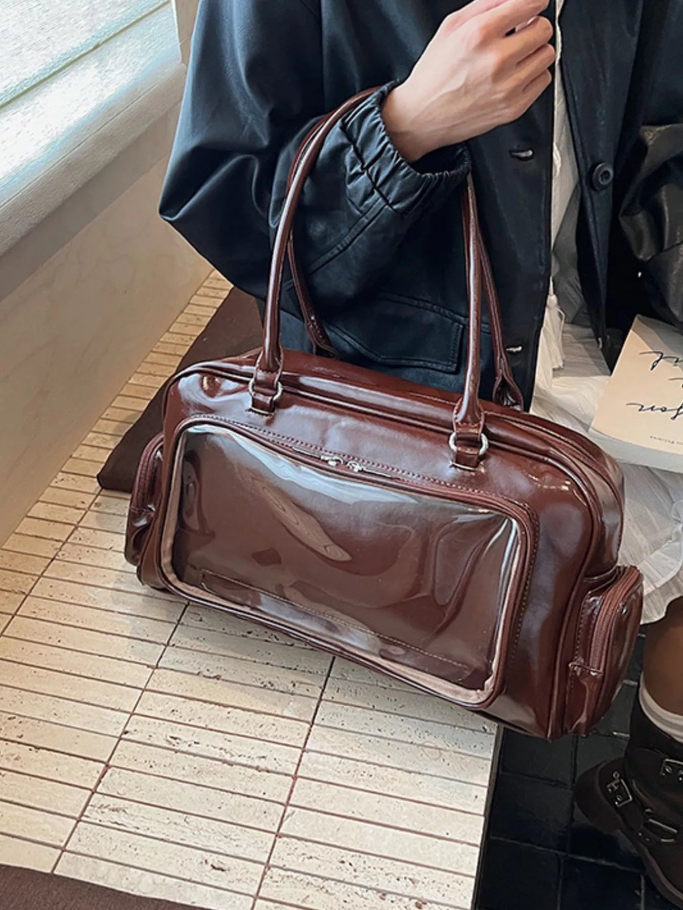 Vintage Style PU Leather Handbag