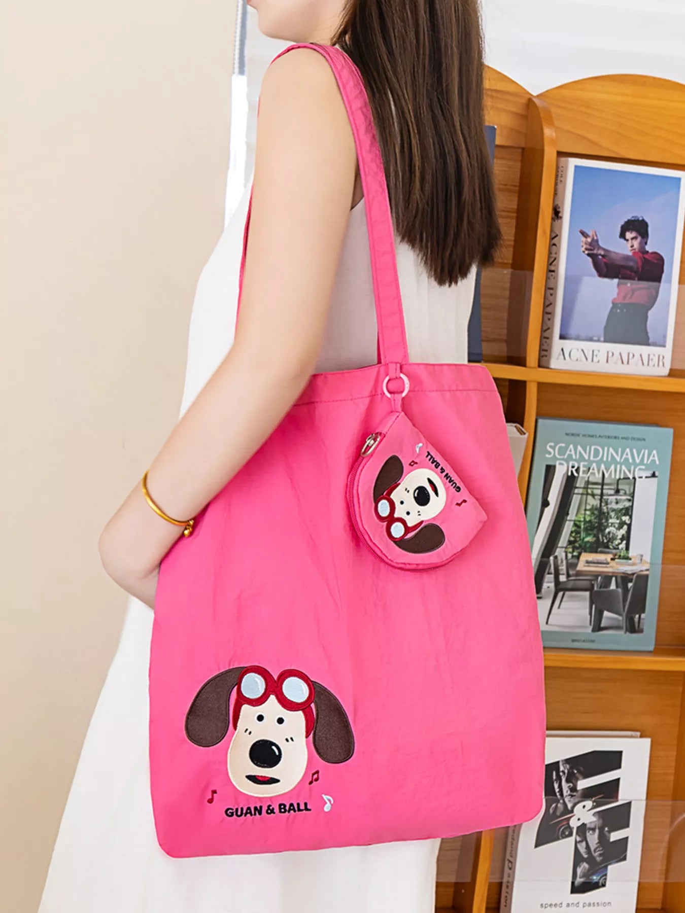 Cartoon Print Lightweight Handbag