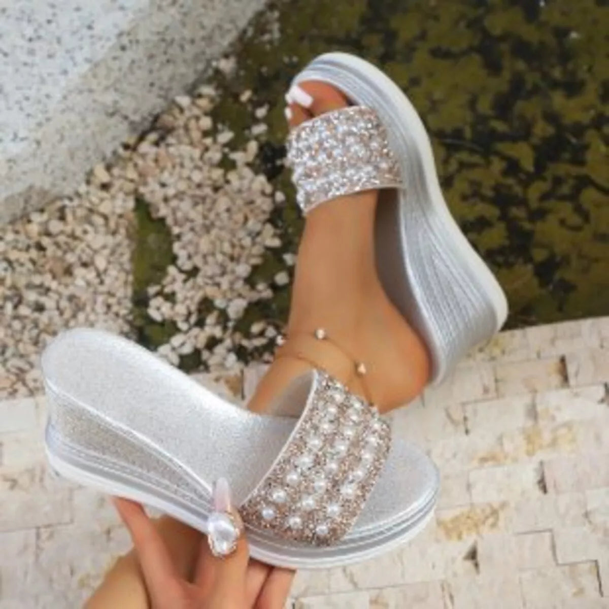 Open Toe Wedge Sandals