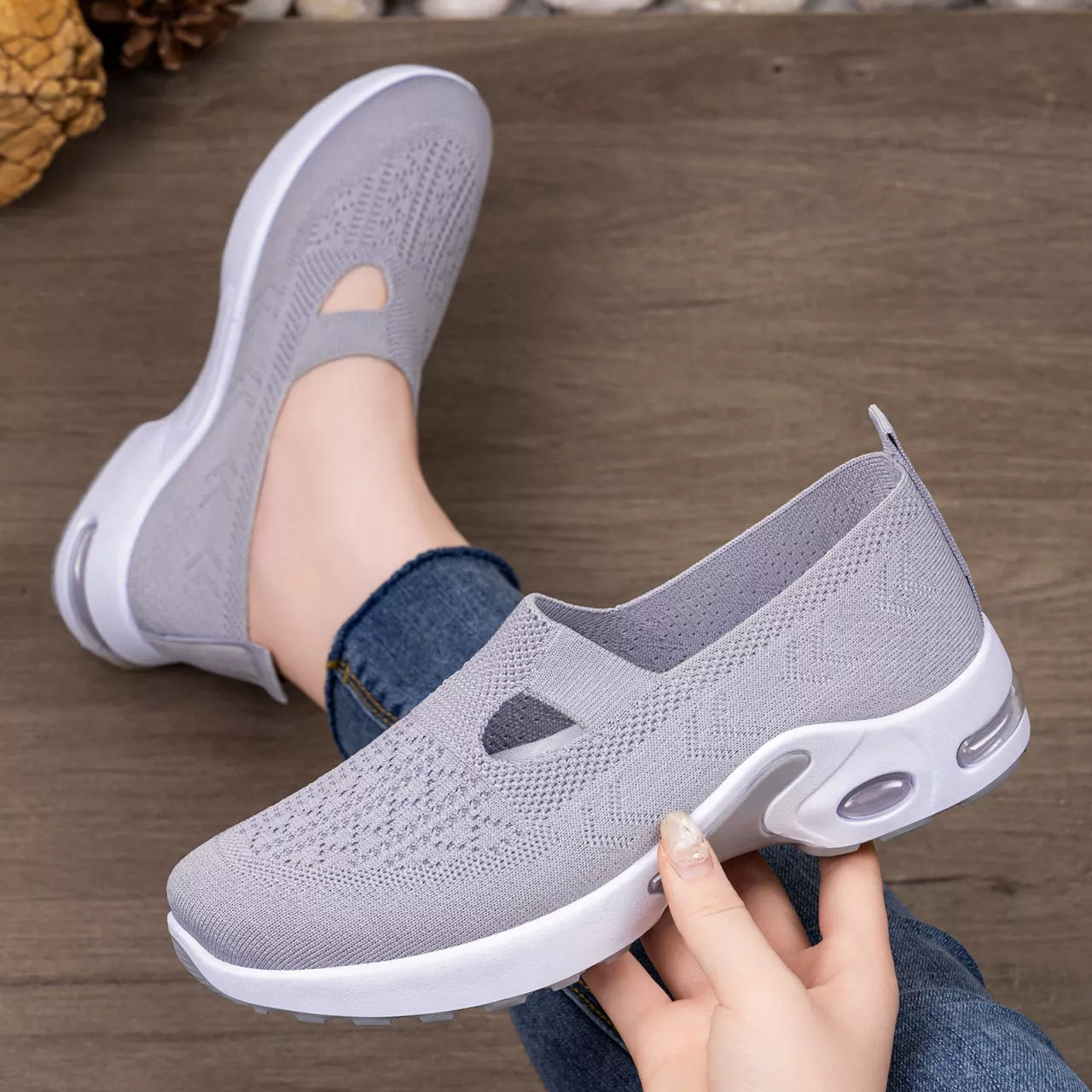 Round Toe Slip-Ons