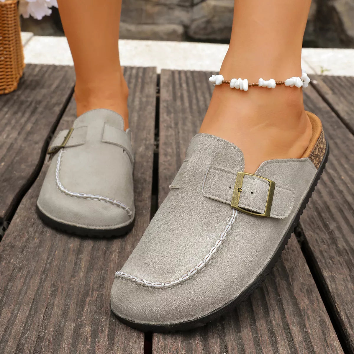 Round Toe Flats Sandals