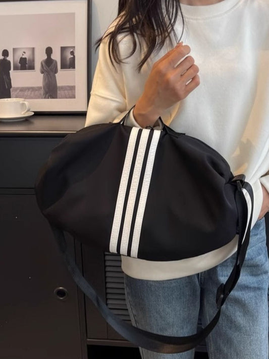 Contrast Striped Crossbody Bag