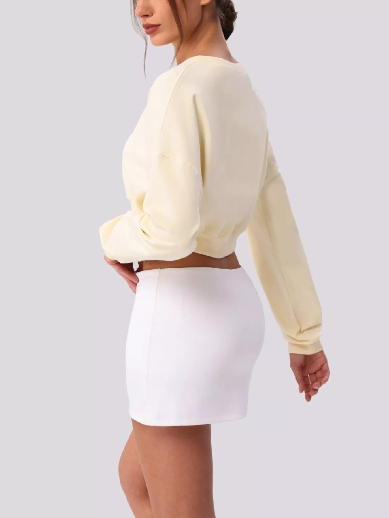 Cropped Button-Down Active Cardigan