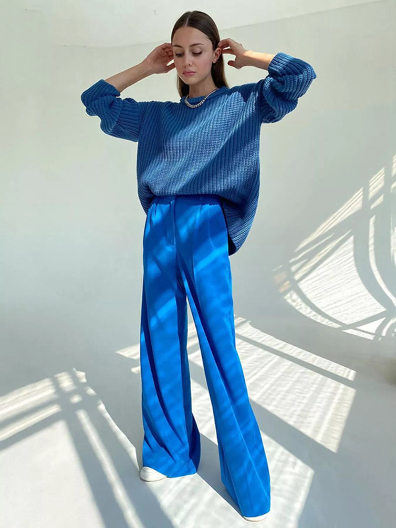 Wide Leg Pleated Pants