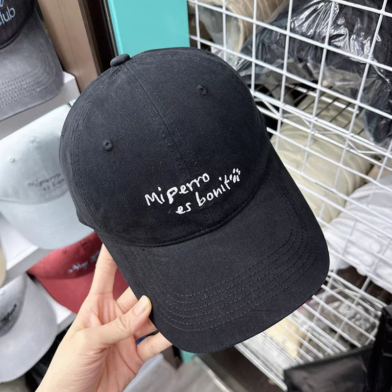 Embroidered Letter Baseball Cap