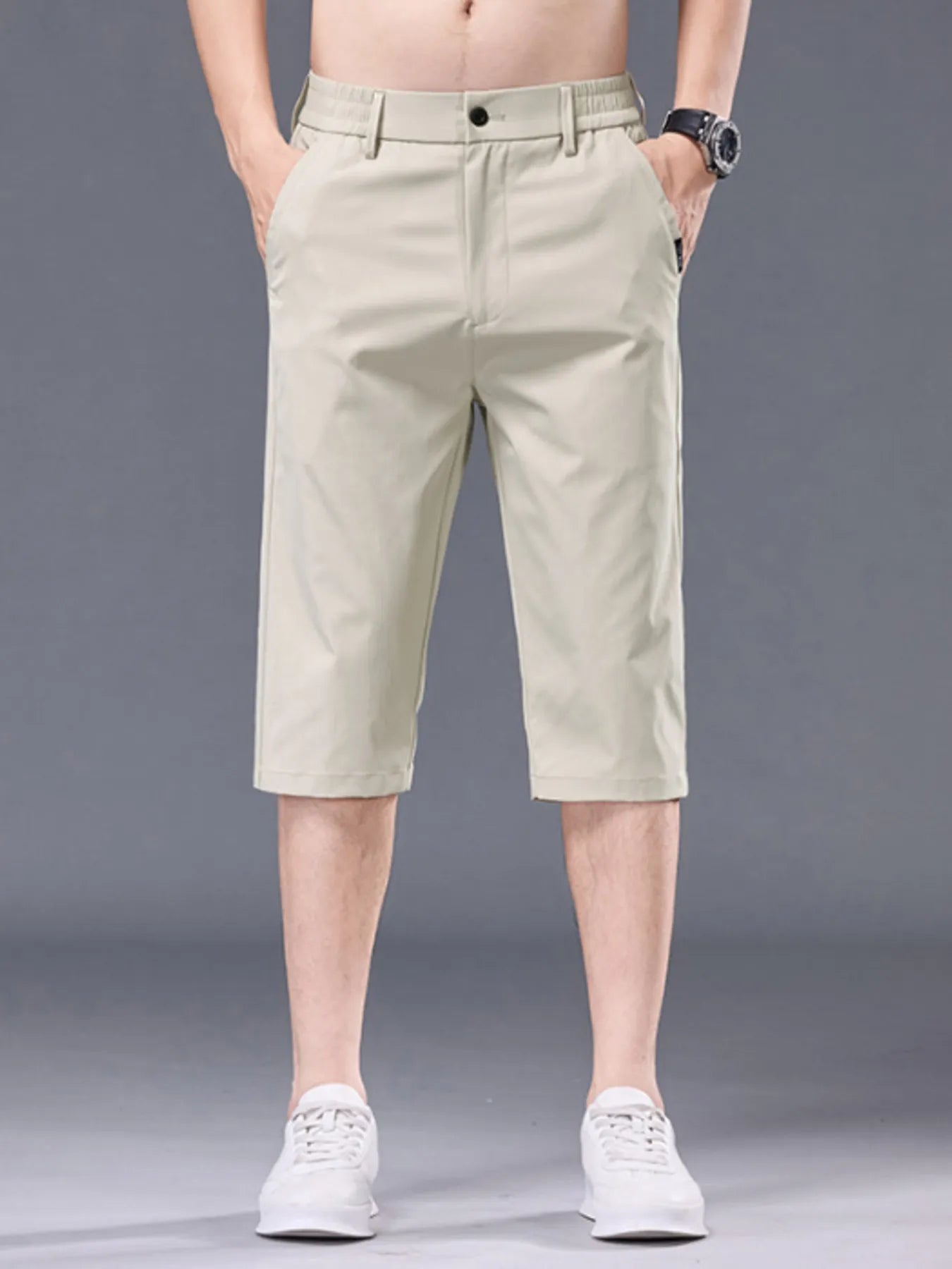 Men's Plus Size Casual Shorts with Pockets