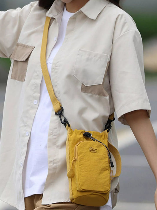 Drawstring Closure Lightweight Crossbody Bag