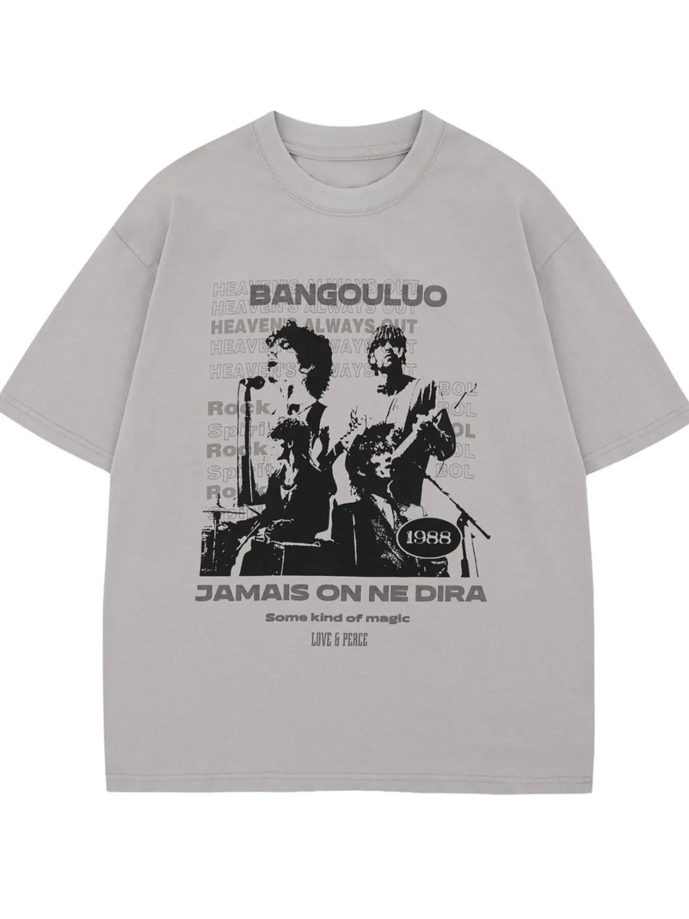 Men's Graphic Round Neck Oversized T-Shirt