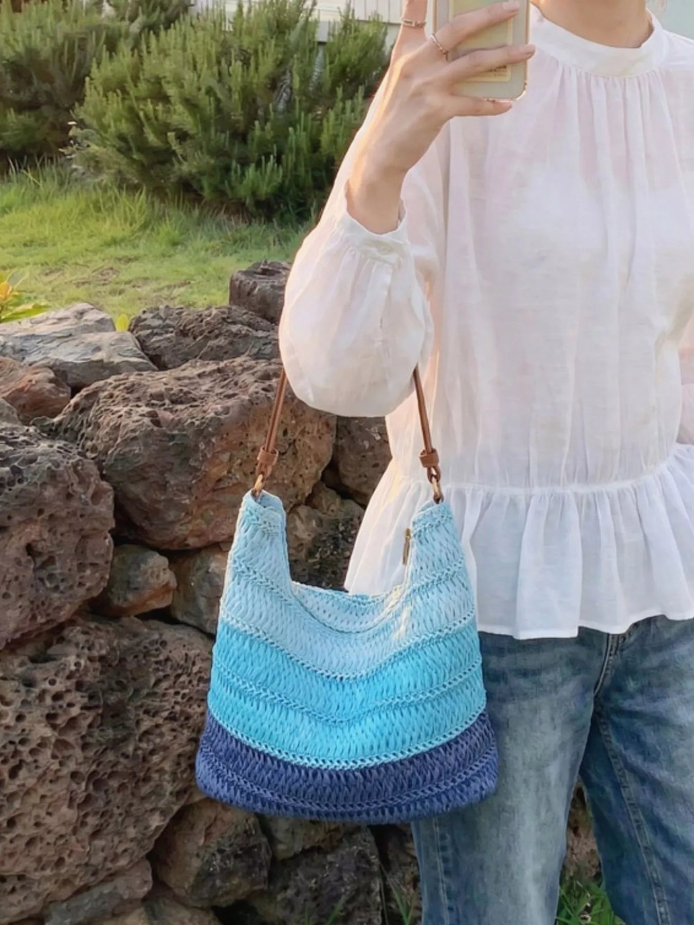 Straw Woven Shoulder Bag