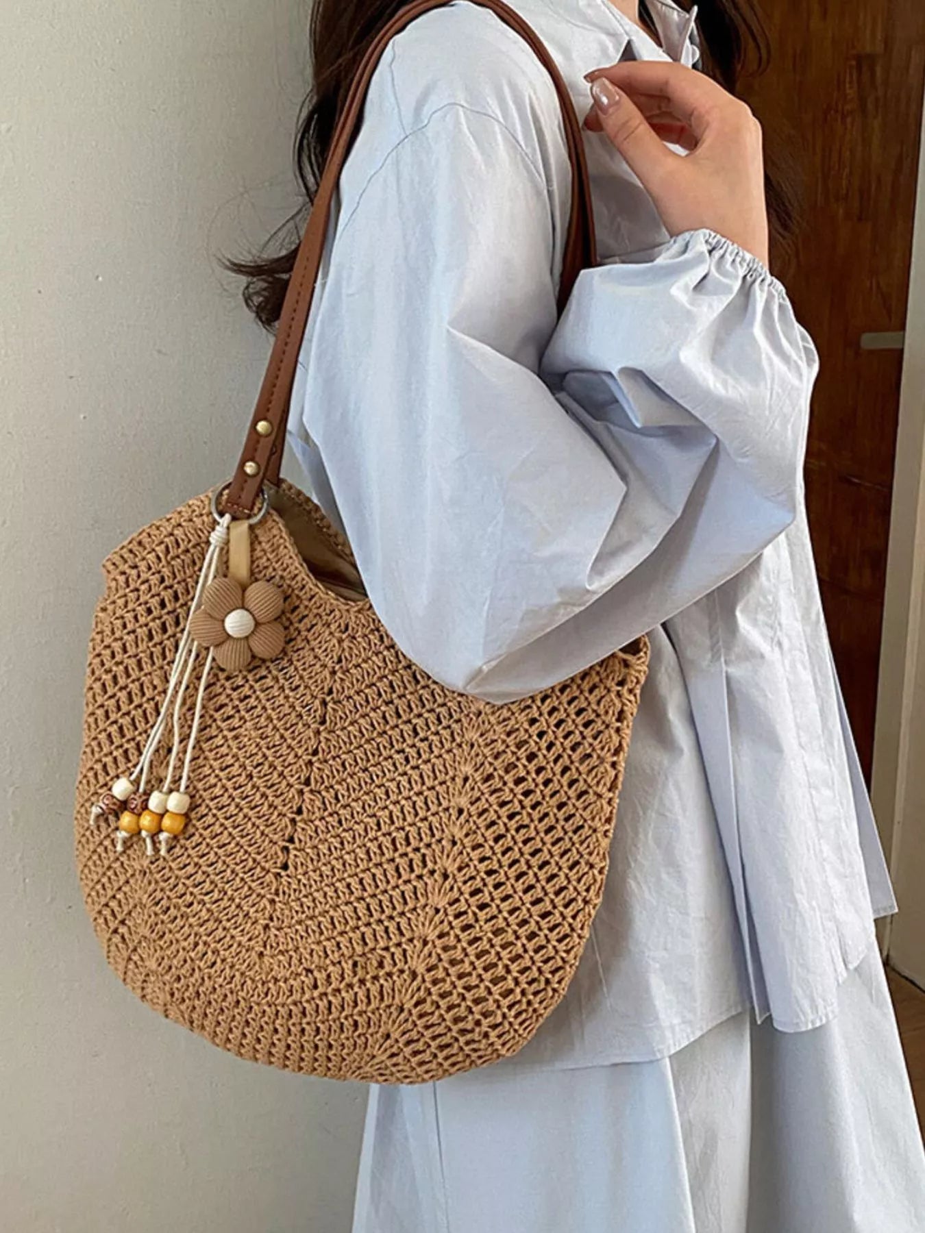 Crochet Knit Shoulder Bag