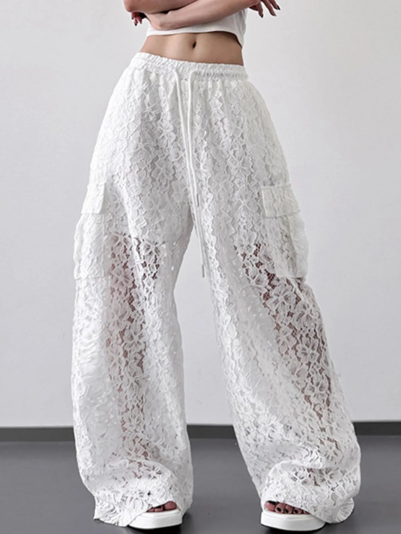 Lace Wide Leg Pants