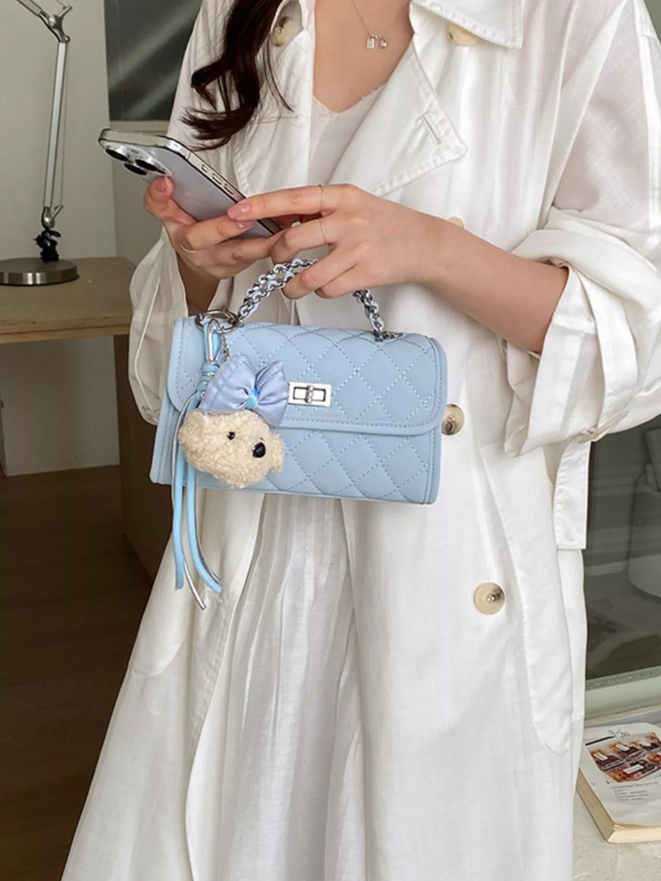 Quilted Chain Crossbody Bag