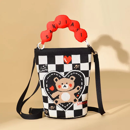 Cartoon Bucket Crossbody Bag