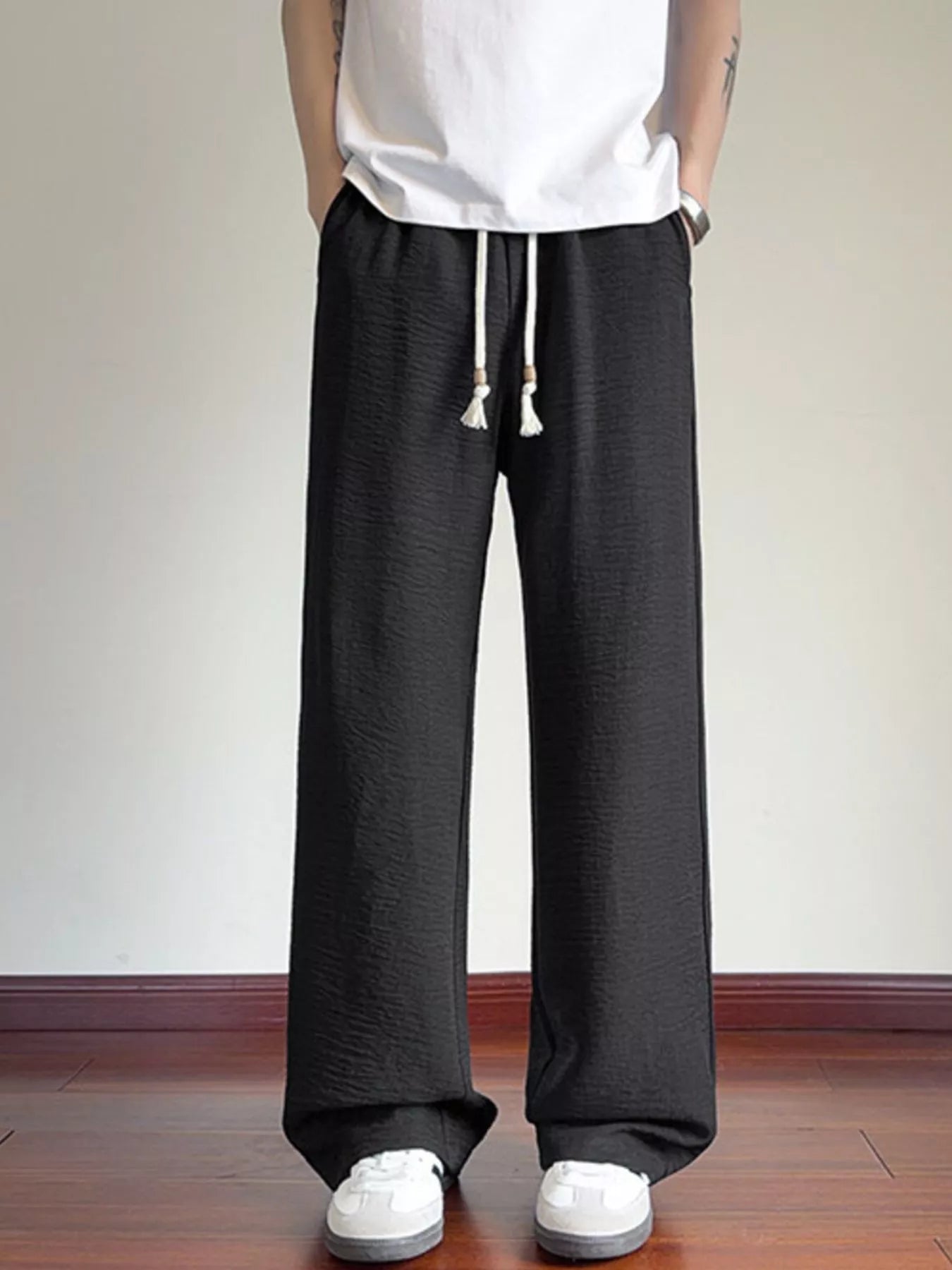 Men's Plus Size Drawstring Loose Fit Pants