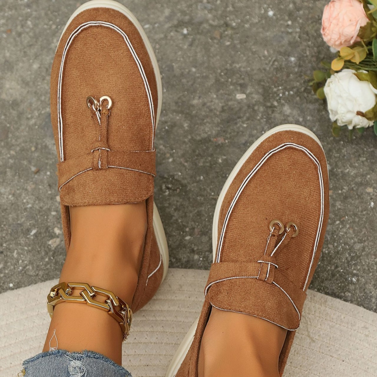Casual Round Toe Slip-Ons