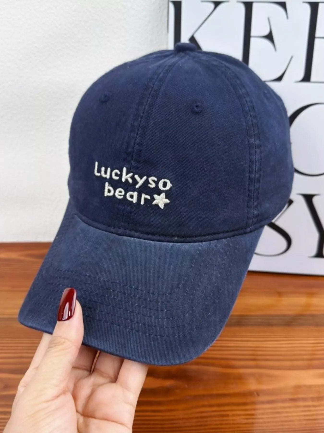 Luckyso Bear Embroidered Baseball Cap