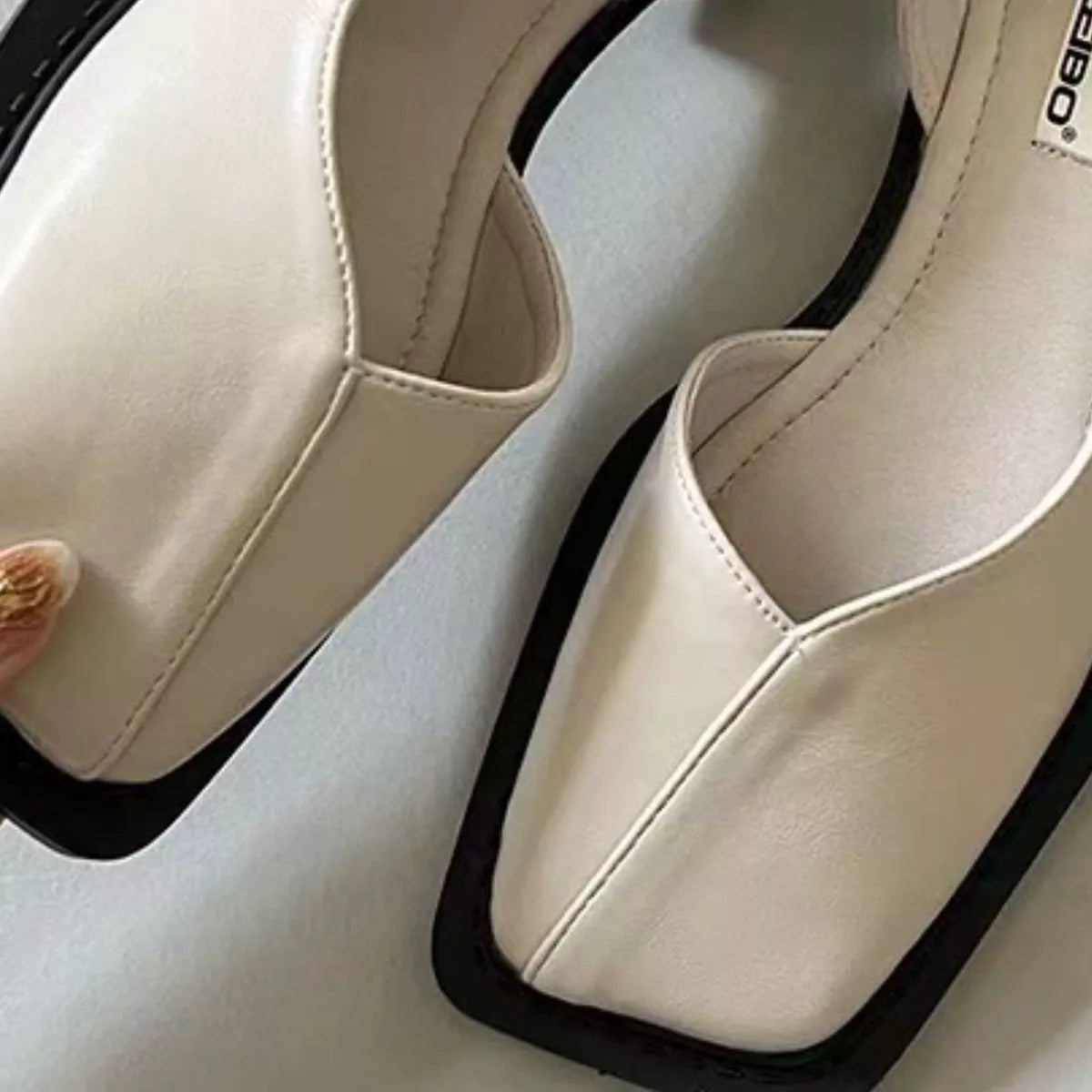 Square Toe Flats Sandals