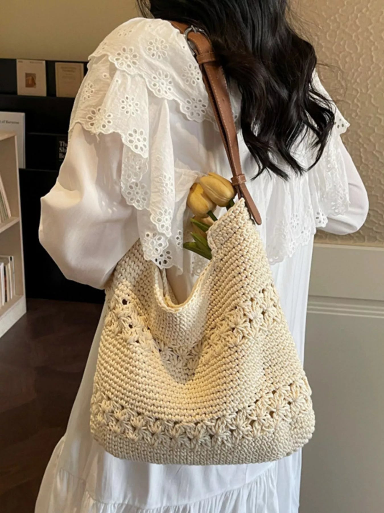 Crochet Knit Shoulder Bag