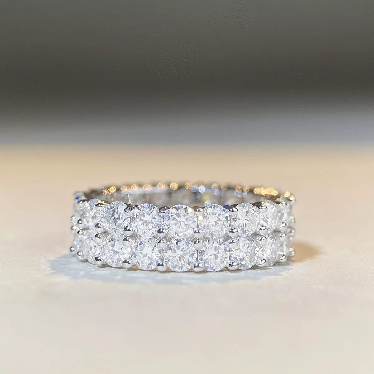 925 Sterling Silver Moissanite Ring