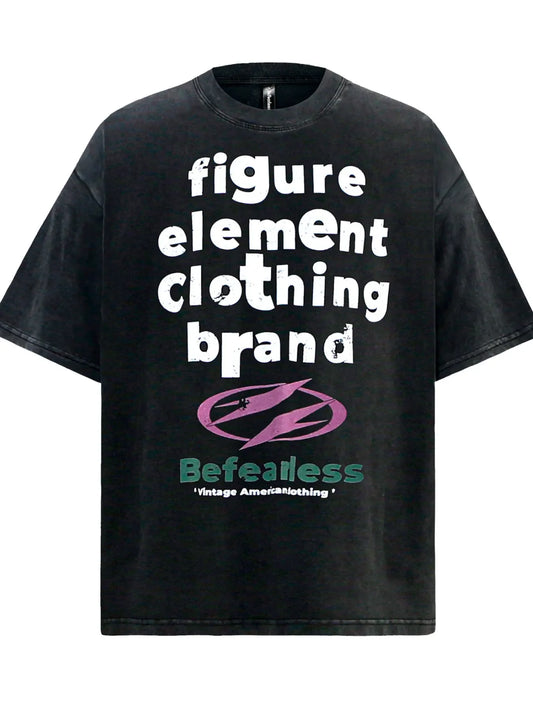 Men's Letter Graphic Round Neck T-Shirt