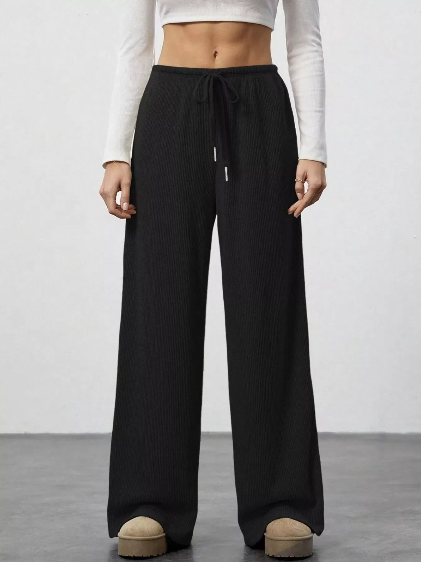 Relaxed Fit Drawstring Pants