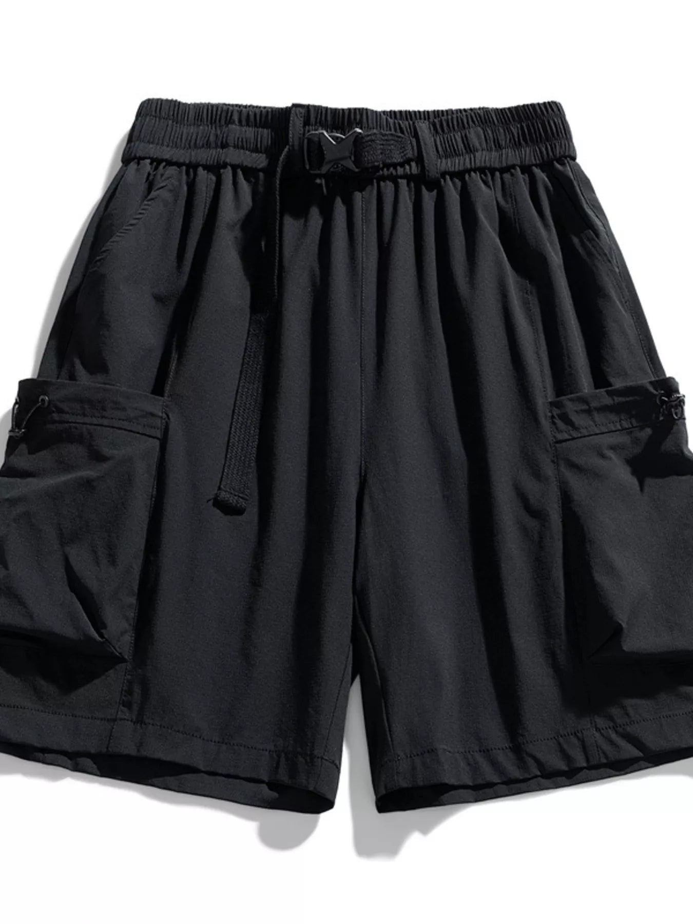 Men's Plus Size Drawstring Cargo Shorts
