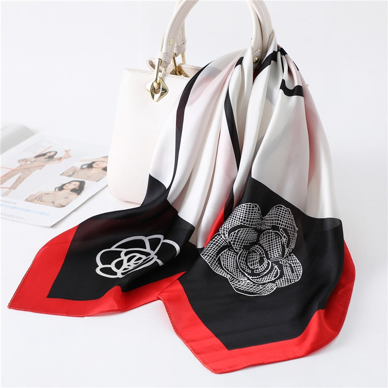Decorative scarf silk scarf (See size chart where applicable)